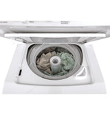 GE Unitized Spacemaker(R) 2.3 cu. ft. Capacity Washer with Stainless Steel Basket and 4.4 cu. ft. Capacity Electric Dryer - (GUD24ESSMWW)