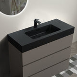 Alice - Bathroom Vanity With Sink, Large Storage Freestanding Bathroom Vanity For Modern Bathroom, One-Piece Sink Basin Without Drain And Faucet