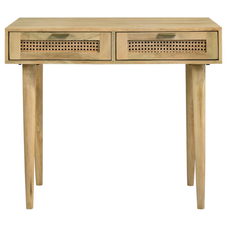 Zamora - Rectangular 2-Drawer Accent Writing Desk - Natural