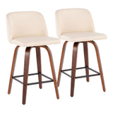 Toriano - Counter Stool With Square Footrest Set