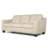 Modern Tufted Leather Sofa