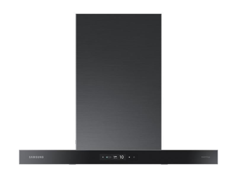 30" Bespoke Smart Wall Mount Hood with LCD Display in Clean Deep Charcoal - (NK30CB700W33AA)