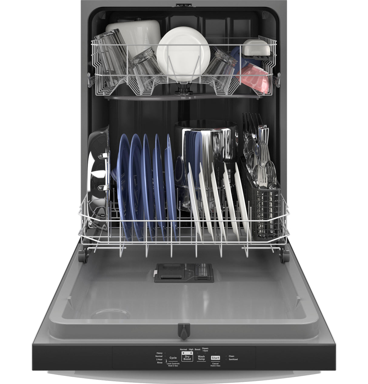 GE(R) ENERGY STAR(R) Top Control with Plastic Interior Dishwasher with Sanitize Cycle & Dry Boost - (GDT535PGRWW)
