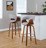 Vasari - Adjustable Barstool With Swivel - Chrome Metal