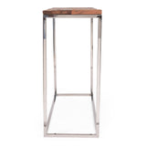 Console Table - Brown / Silver