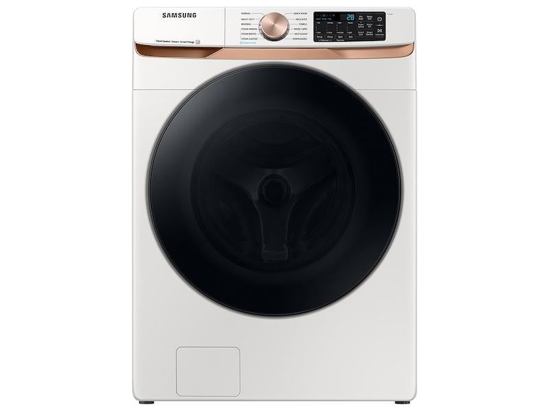 5.0 cu. ft. Extra Large Capacity Smart Front Load Washer with Super Speed Wash and Steam in Ivory - (WF50BG8300AEUS)