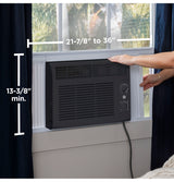 GE(R) 5,000 BTU Mechanical Window Air Conditioner for Small Rooms up to 150 sq ft., Black - (AHED05AC)