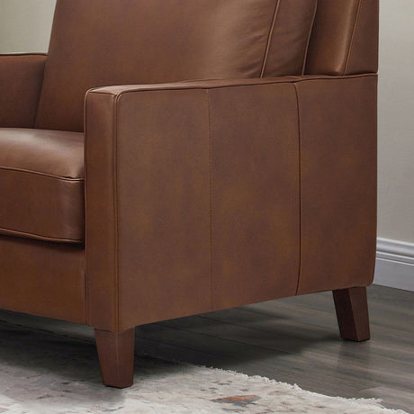 Ashby - Leather Chair - Pecan