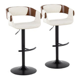 Elisa - Adjustable Barstool (Set of 2) - Black Base