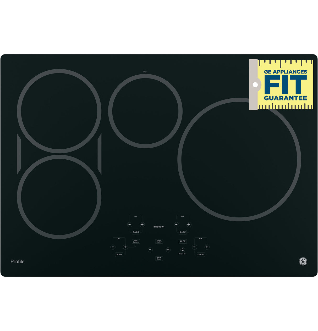 GE Profile(TM) 30" Built-In Touch Control Induction Cooktop - (PHP9030DJBB)