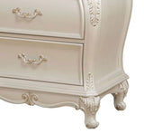 Chantelle - Nightstand With Granite Top - White