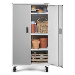 Ready-to-Assemble Mobile Storage Cabinet - Gray Slate