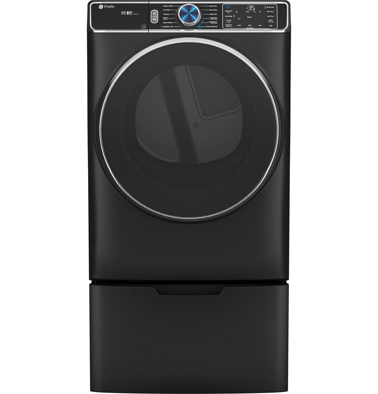 GE Profile(TM) ENERGY STAR(R) 7.8 cu. ft. Capacity Smart Front Load Electric Dryer with Steam and Sanitize Cycle - (PFD95ESPTDS)