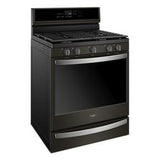 5.8 Cubic Feet Smart Freestanding Gas Range With EZ-2-Lift Grates - Black Stainless Steel