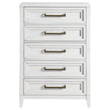 Marielle - 5-Drawer Bedroom Chest - Distressed White