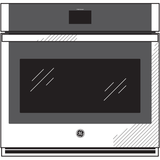 GE(R) 27" Smart Built-In Convection Single Wall Oven - (JKS5000DNBB)