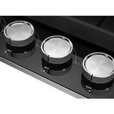 30" Gas-On-Glass Cooktop - Black