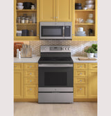 GE(R) 30" Free-Standing Electric Convection Range with No Preheat Air Fry - (JB735SPSS)