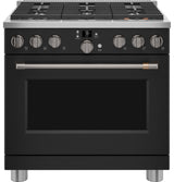 Caf(eback)(TM) 36" Smart All-Gas Commercial-Style Range with 6 Burners (Natural Gas) - (CGY366P3TD1)