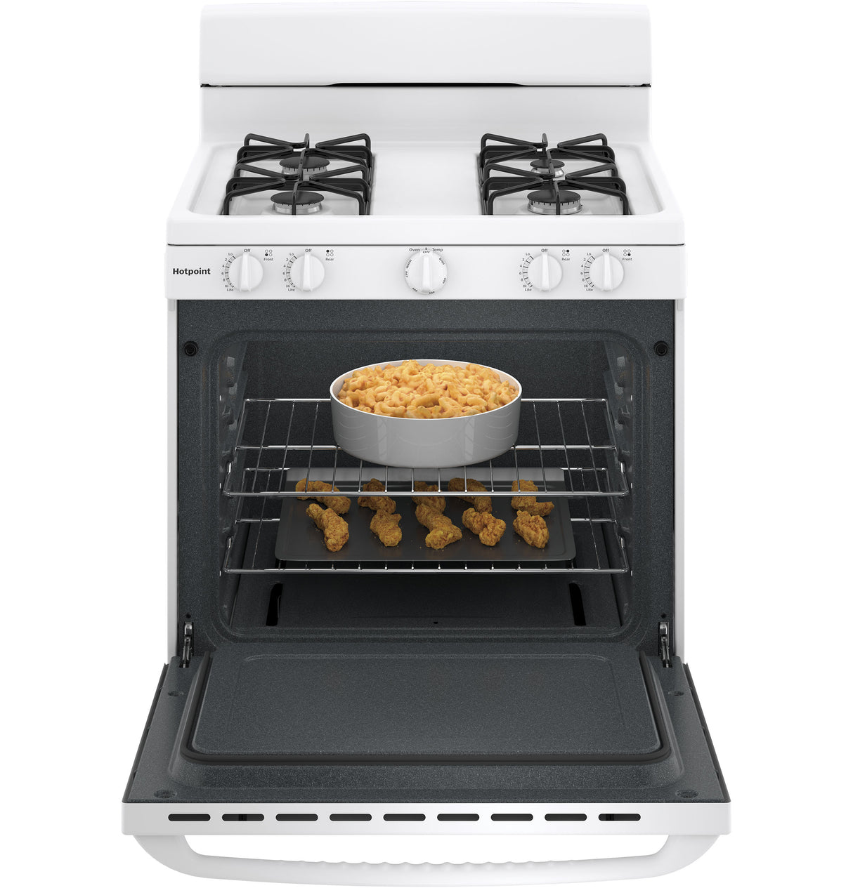 Hotpoint(R) 30" Free-Standing Gas Range - (RGBS300DMWW)