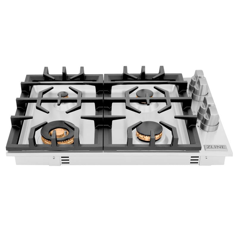 ZLINE 30" Gas Cooktop with 4 Gas Burners (RC30) - (RCBR30)