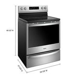 6.4 Cubic Feet Freestanding Electric Range With Frozen Bake Technology - Fingerprint Resistant Stainless Steel