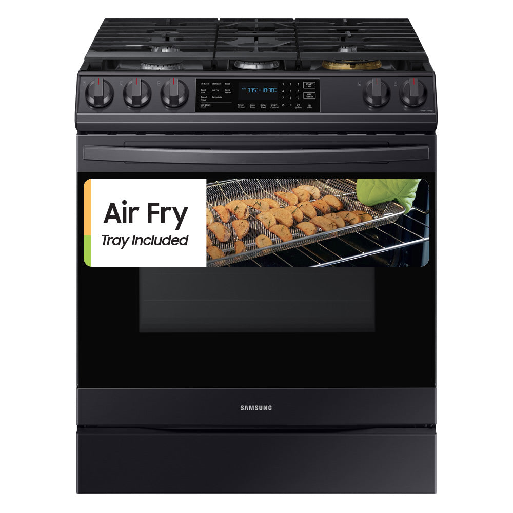 6.0 cu ft. Smart Slide-in Gas Range with Air Fry in Black Stainless Steel - (NX60T8511SG)