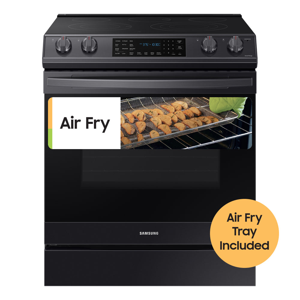 6.3 cu. ft. Smart Slide-in Electric Range with Air Fry in Black Stainless Steel - (NE63T8511SG)