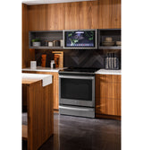 GE Profile(TM) 30" Smart Slide-In Front-Control Induction Fingerprint Resistant Range with In Oven Camera - (PHS93XYPFS)