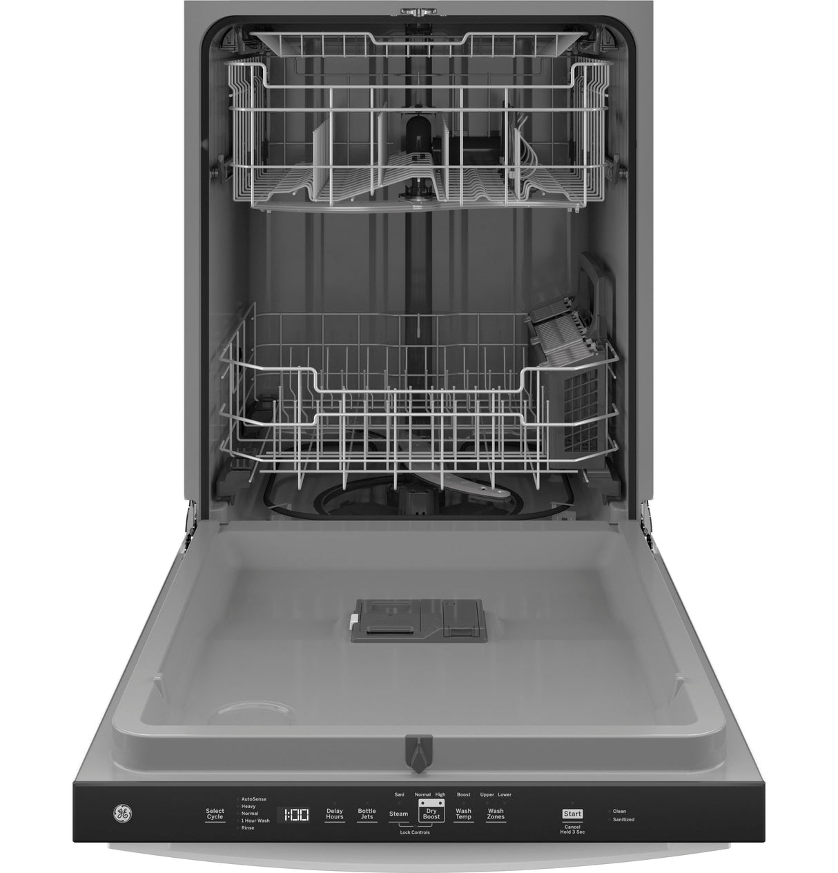 GE(R) ENERGY STAR(R) Top Control with Plastic Interior Dishwasher with Sanitize Cycle & Dry Boost - (GDT630PGRWW)