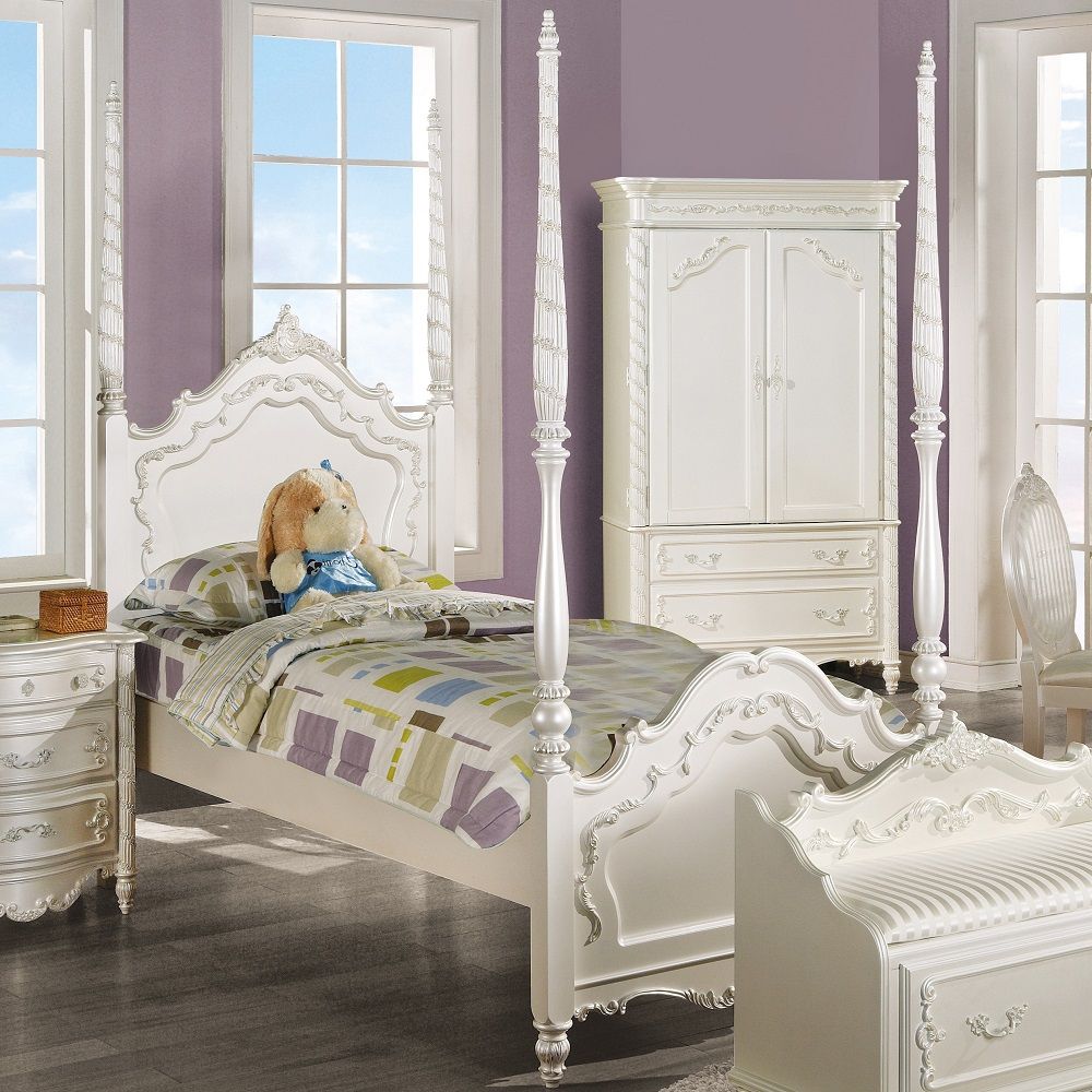 Pearl - Twin Bed - White