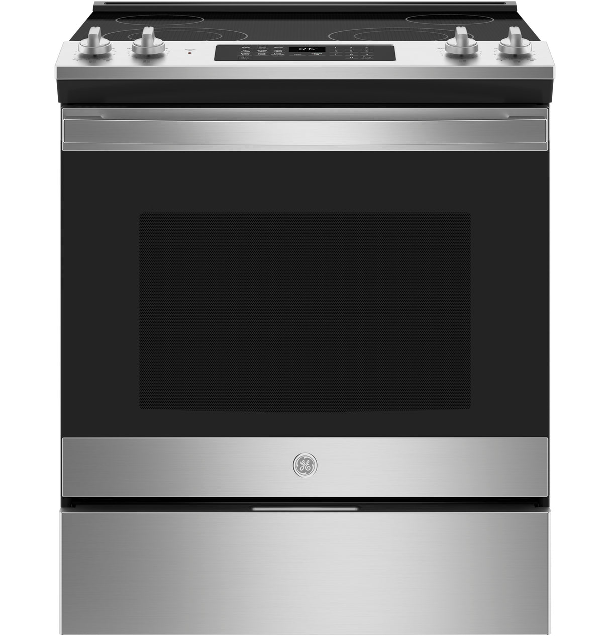 GE(R) 30" Slide-In Electric Range - (JS645SLSS)