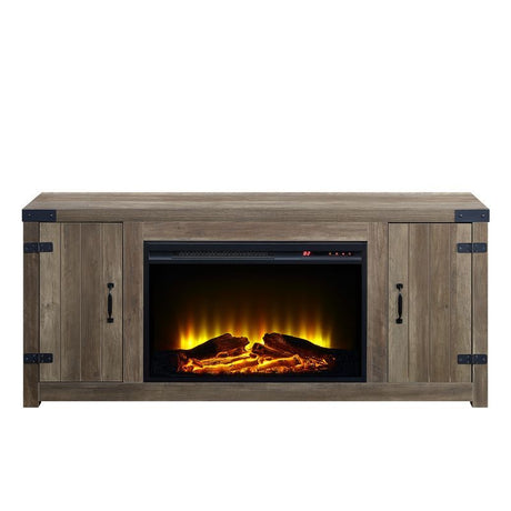 Tobias - Fireplace - Rustic Oak Finish - 25"