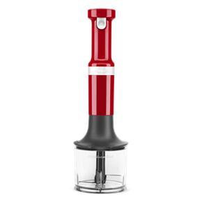 Cordless Variable Speed Hand Blender With Chopper And Whisk Attachment - Empire Red