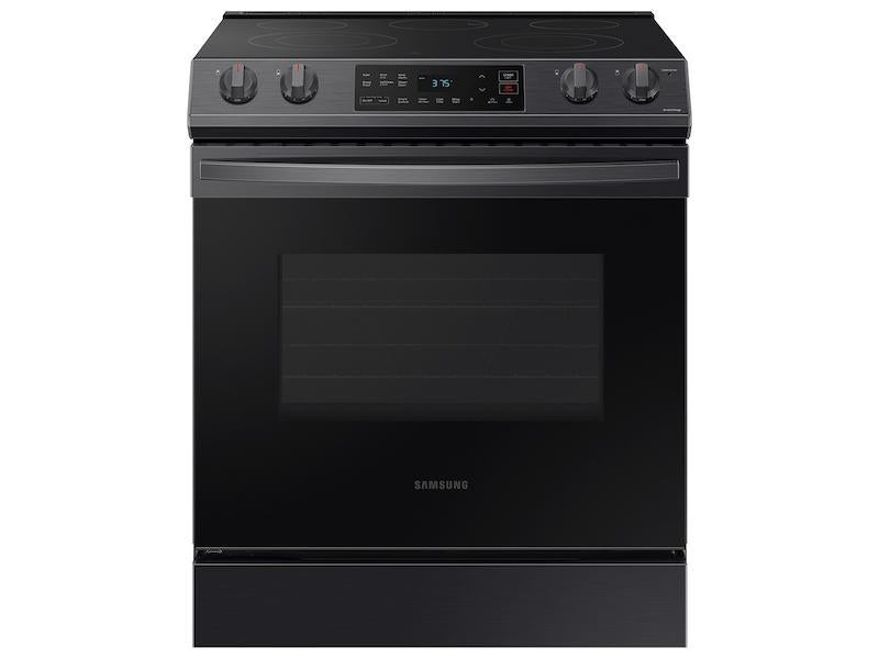 6.3 cu. ft. Smart Slide-in Electric Range in Black Stainless Steel - (NE63T8111SG)