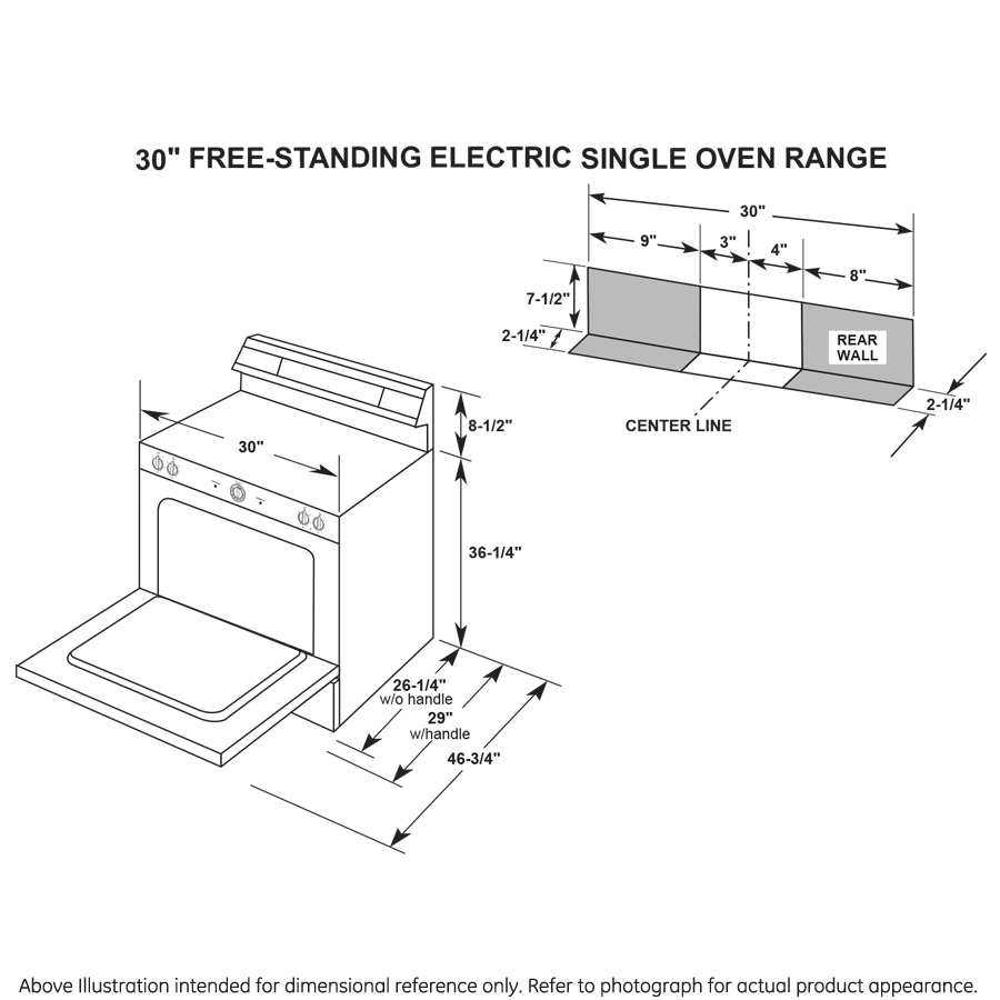 GE(R) 30" Free-Standing Electric Range - (JBS460DMWW)