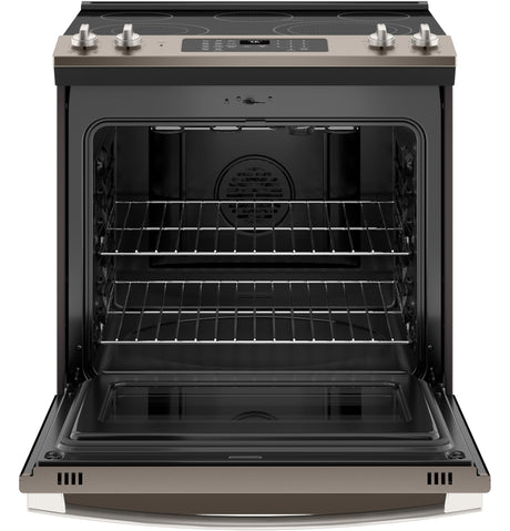 GE(R) 30" Slide-In Electric Convection Range with No Preheat Air Fry - (JS760EPES)