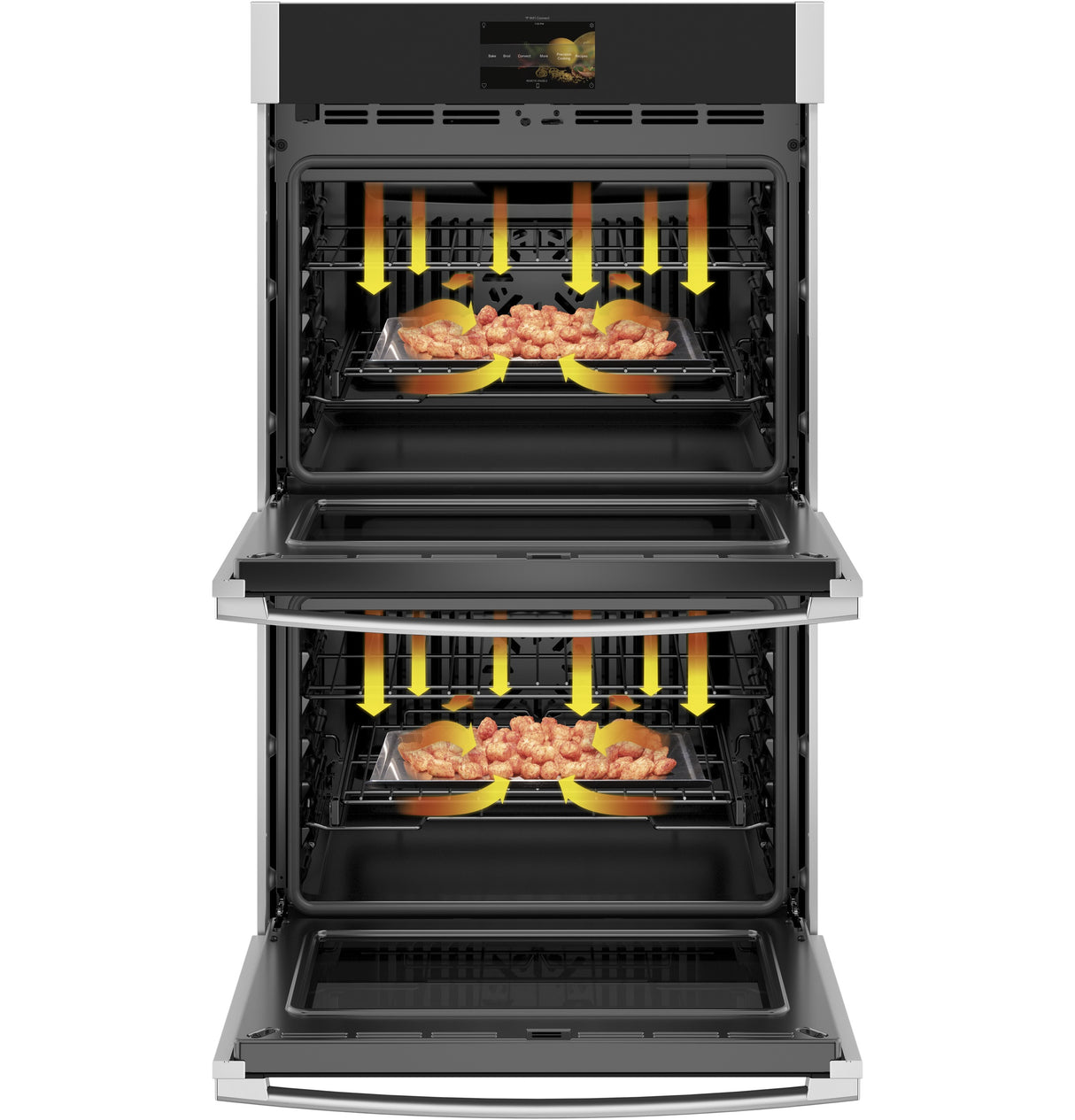 GE Profile(TM) 30" Smart Built-In Convection Double Wall Oven with In-Oven Camera and No Preheat Air Fry - (PTD9000SNSS)