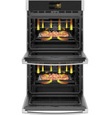 GE Profile(TM) 30" Smart Built-In Convection Double Wall Oven with In-Oven Camera and No Preheat Air Fry - (PTD9000SNSS)