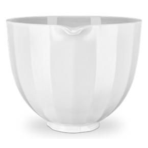 5 Quart White Shell Ceramic Bowl