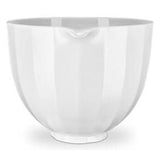 5 Quart White Shell Ceramic Bowl