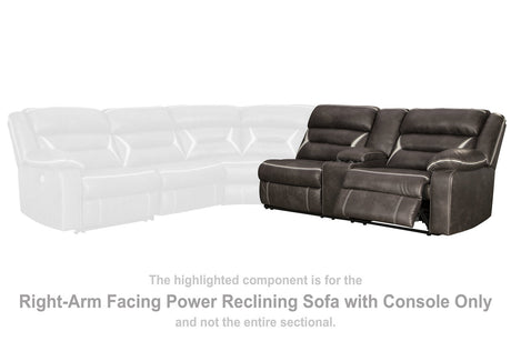 Kincord Right-arm Facing Power Reclining Sofa With Console - (1310473)