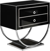 Alyssa - Side Table with Chrome Legs