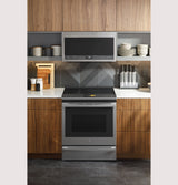 GE Profile(TM) 30" Smart Slide-In Front-Control Induction Fingerprint Resistant Range with In Oven Camera - (PHS93XYPFS)