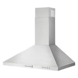 30" Wall-Mount, 3-Speed Canopy Hood - Stainless Steel