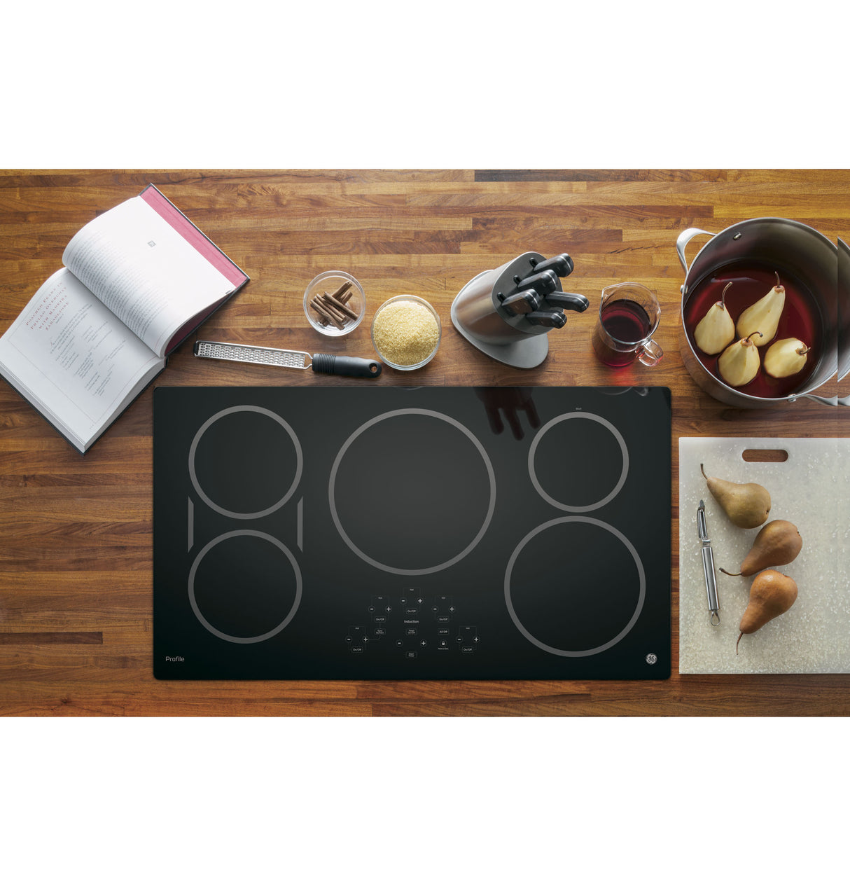 GE Profile(TM) 36" Built-In Touch Control Induction Cooktop - (PHP9036DJBB)