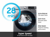 4.5 cu. ft. Large Capacity Smart Front Load Washer with Super Speed Wash in Platinum - (WF45B6300AP)