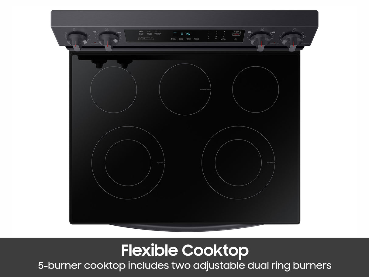 6.3 cu. ft. Smart Freestanding Electric Range with Rapid Boil(TM) & Self Clean in Stainless Steel - (NE63A6311SS)