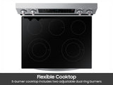 6.3 cu. ft. Smart Freestanding Electric Range with Rapid Boil(TM) & Self Clean in Stainless Steel - (NE63A6311SS)