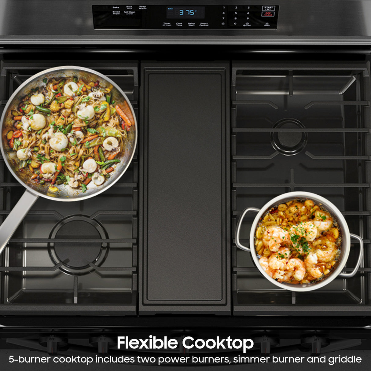 6.3 cu. ft. Smart Freestanding Electric Range with Rapid Boil(TM) & Self Clean in Stainless Steel - (NE63A6311SS)